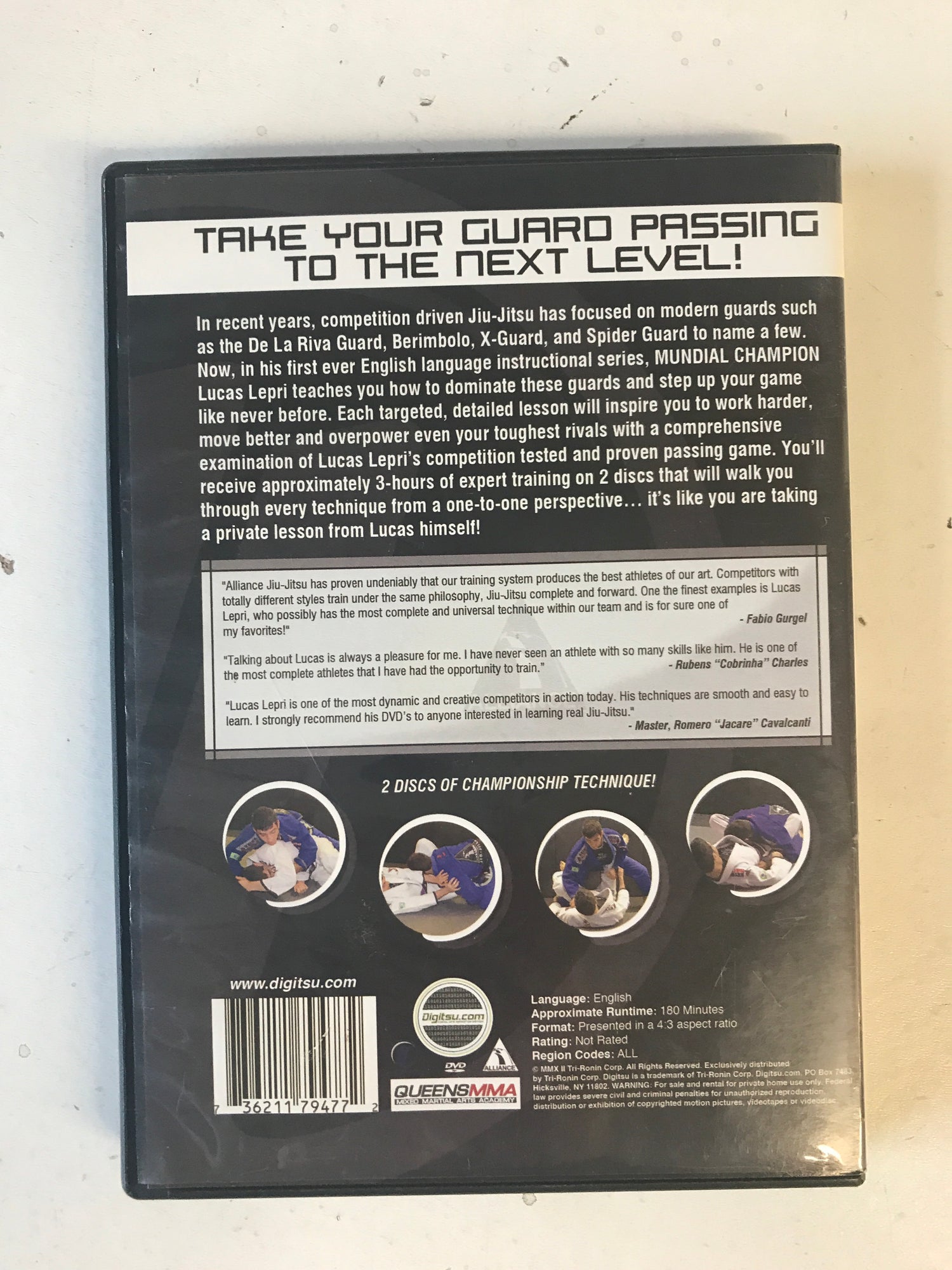 Championship Guard Passing 2 DVD Set by Lucas Lepri (Preowned) - Budovideos