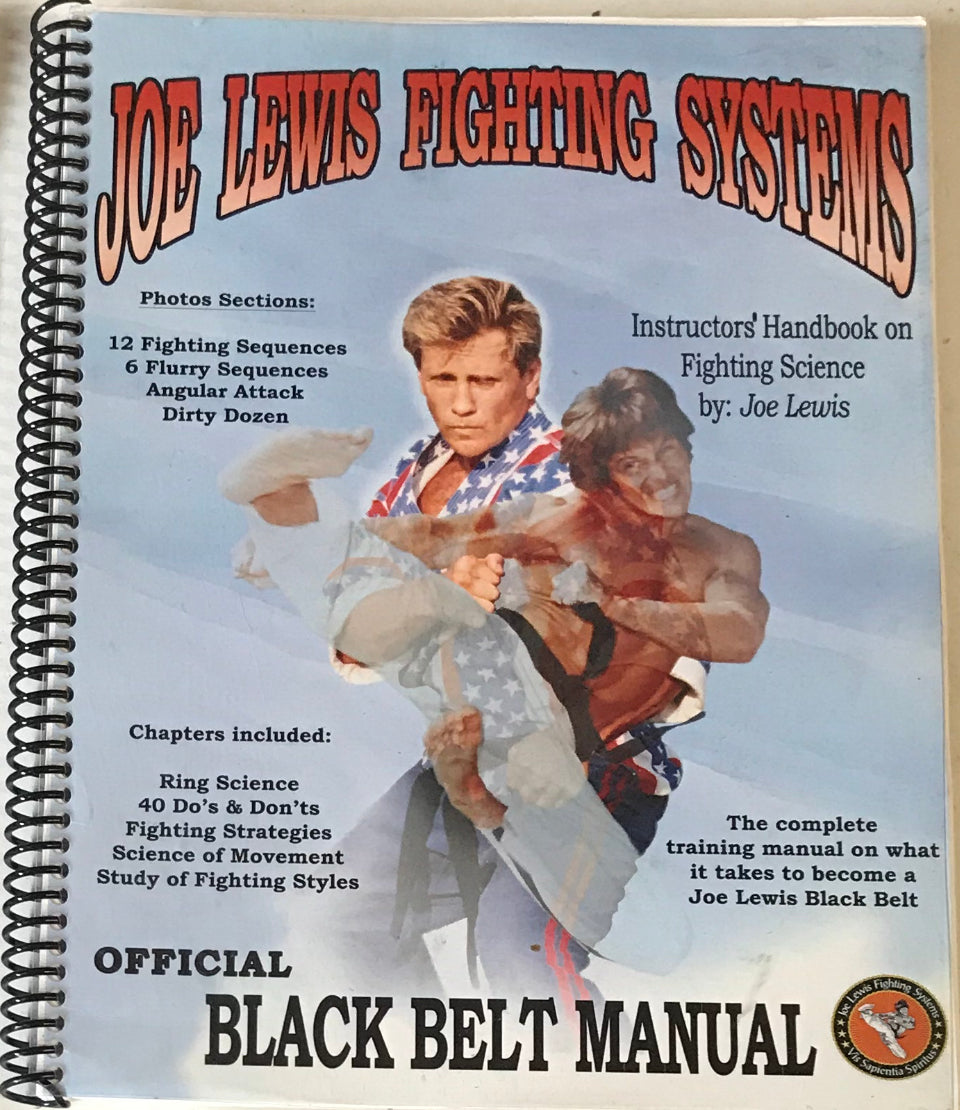 Joe Lewis Fighting Systems Book Black Belt Manual (Preowned) - Budovideos Inc