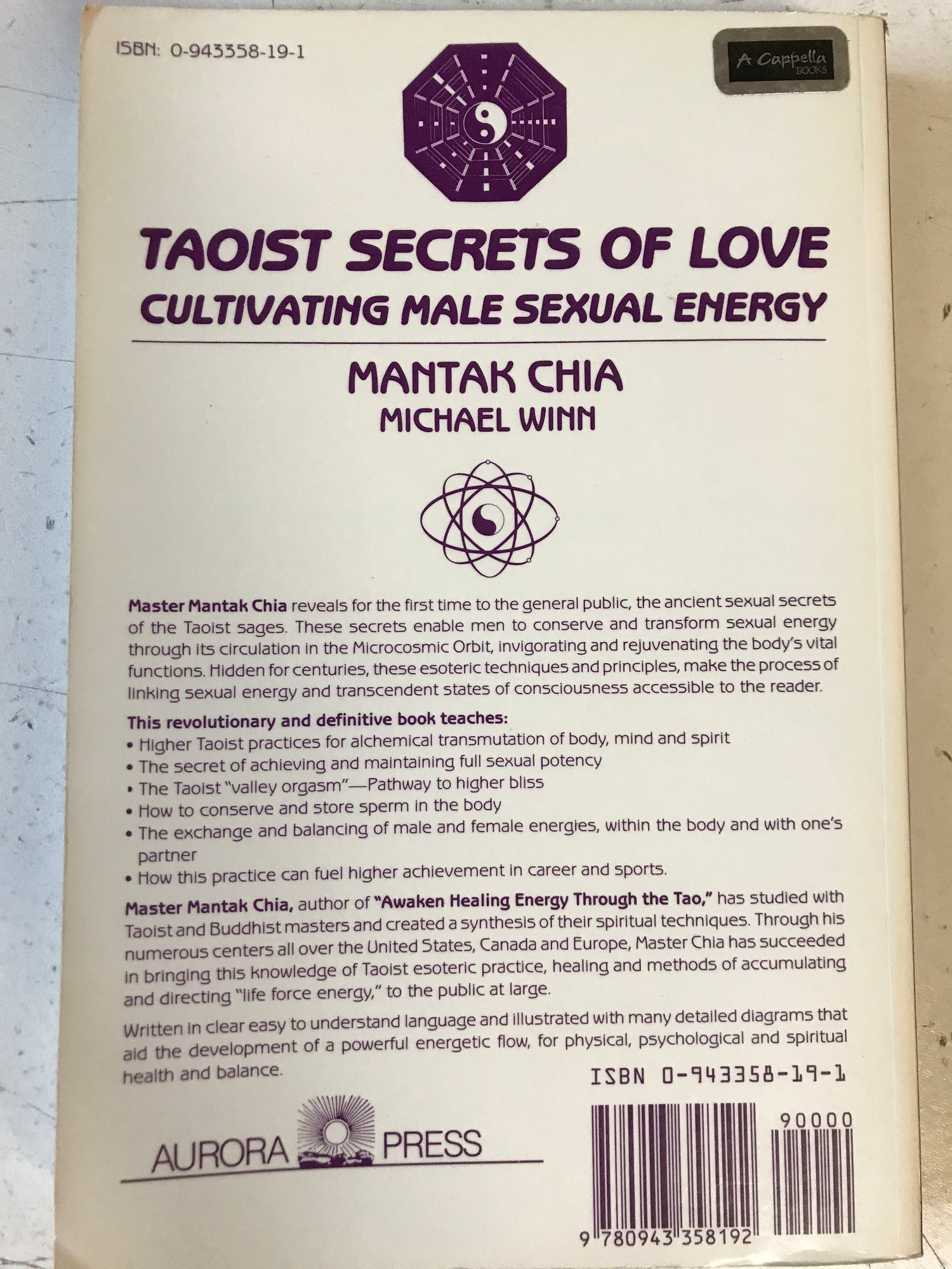 Taoist Secrets of Love: Cultivating Male Sexual Energy Book by Mantak Chia (Preowned) - Budovideos Inc