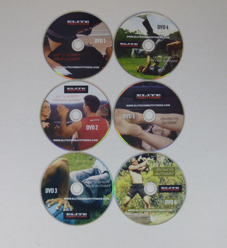 Elite Combat Fitness 6 DVDs Book by Moni Aizik Budovideos Inc