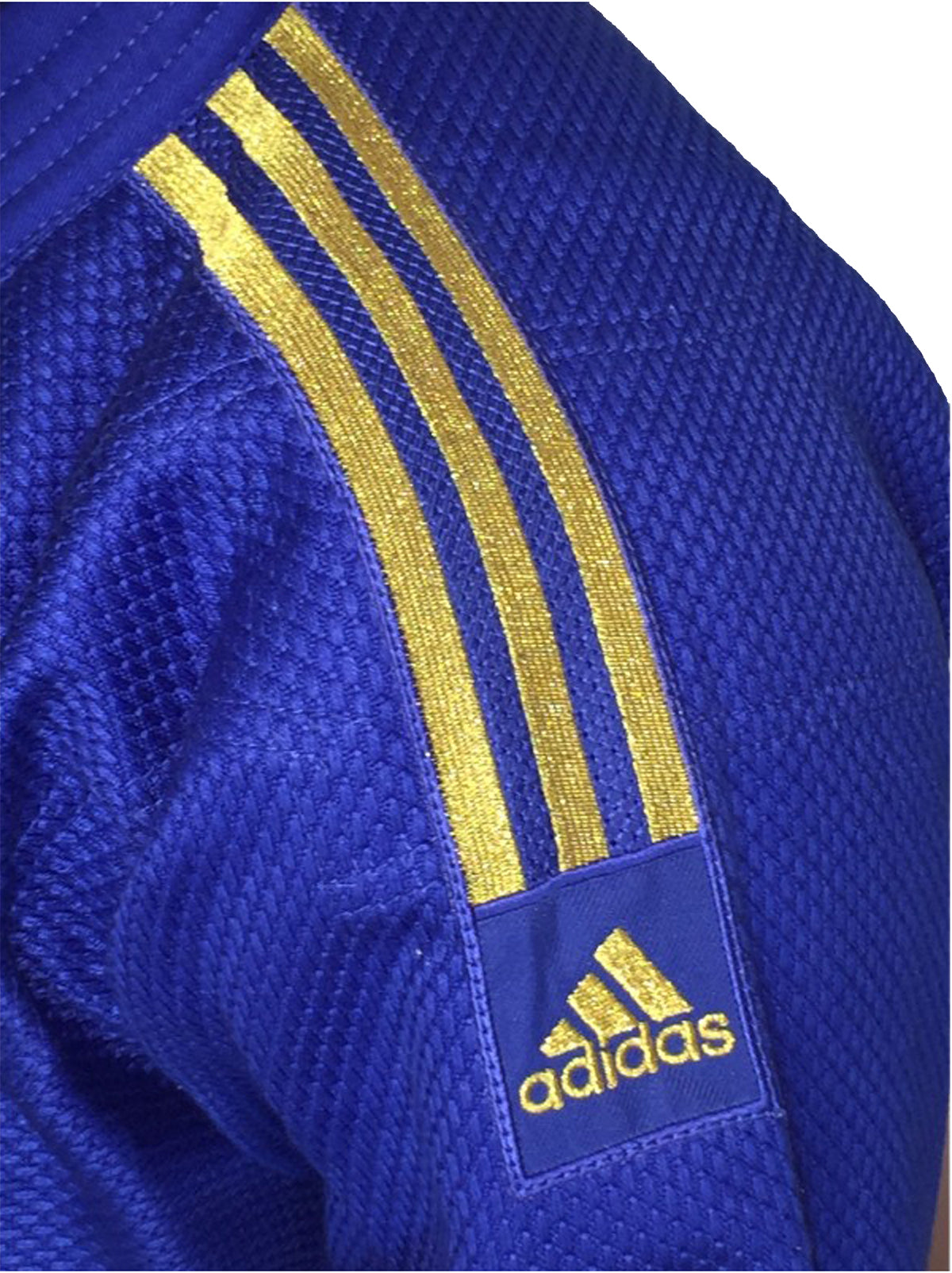 J690 Quest Blue and Gold Stripes Double Weave by Adidas