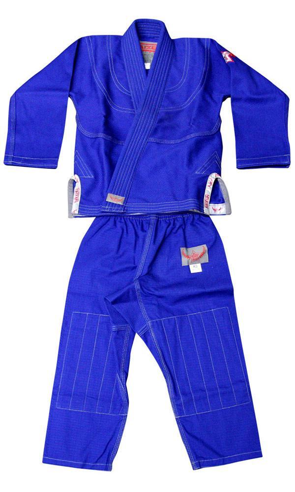 Kaizen Athletic Kid's Jiu Jitsu Kimono - BLUE - Budovideos Inc