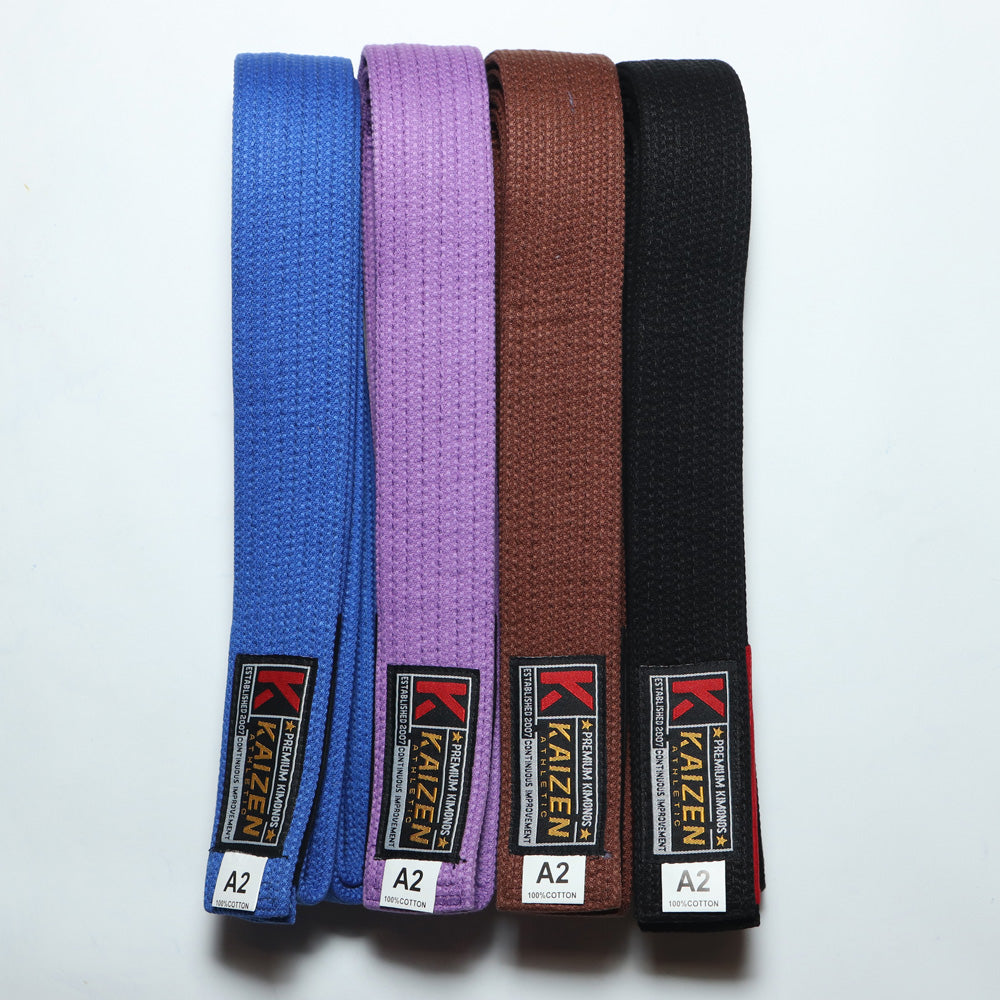 Premium BJJ Gi Belt by Kaizen Athletic - Budovideos Inc