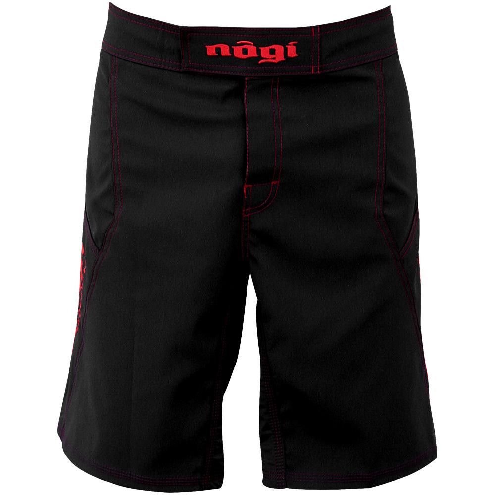 Phantom 3.0 Fight Shorts - Black and Crimson by Nogi Industries - MADE IN USA - Limited Edition - Budovideos Inc
