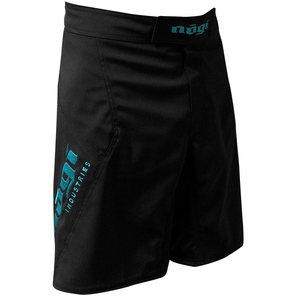 Phantom 3.0 Fight Shorts - Black and Mint by Nogi Industries - MADE IN USA - Limited Edition - Budovideos