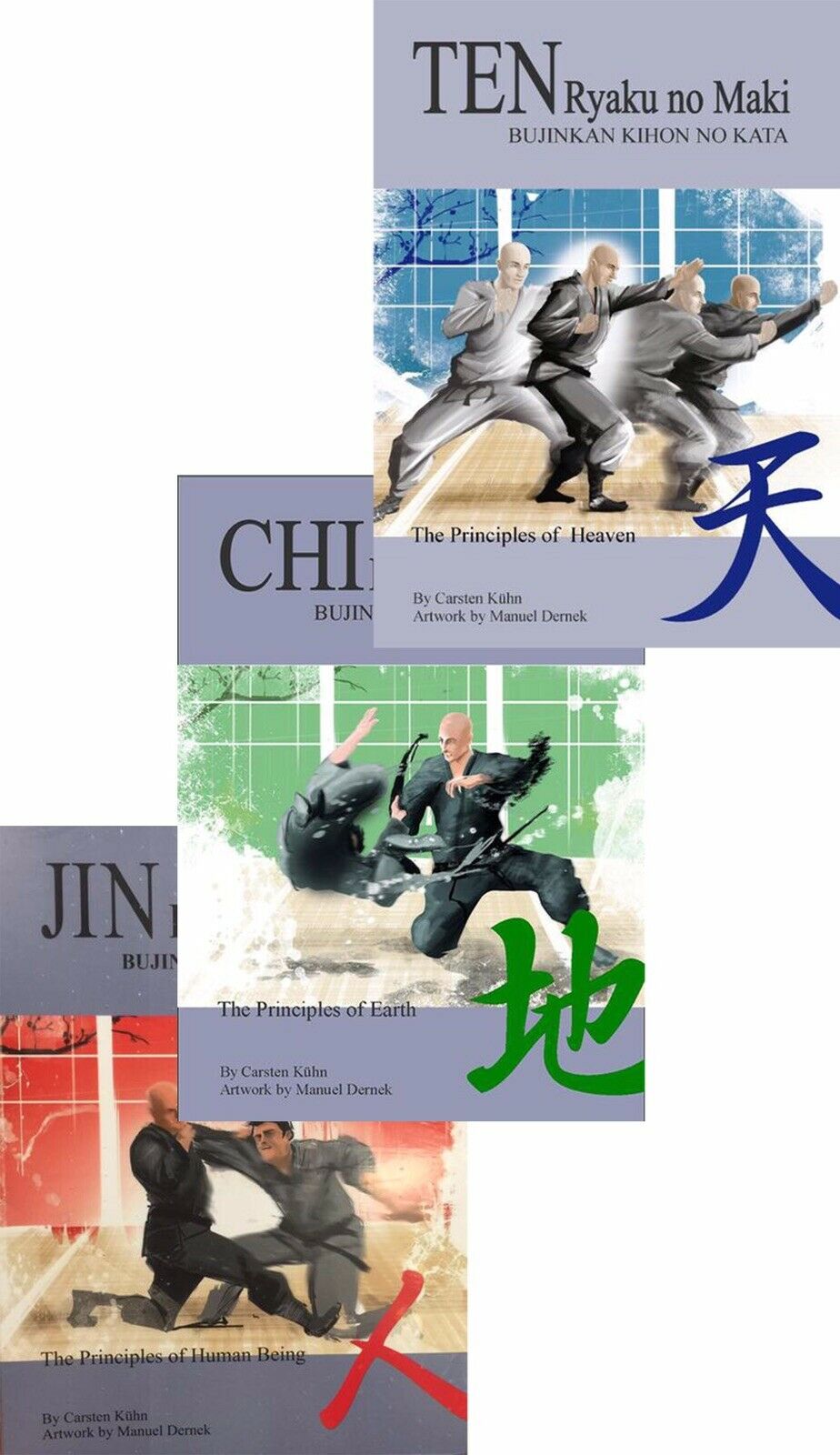 Ten Jin Chi Ryaku no Maki 3 Bujinkan Ninjutsu Book Set by Carsten Kuhn - Budovideos Inc