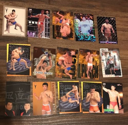 Kazushi Sakuraba Trading Cards *15 Pack* (Preowned) - Budovideos Inc