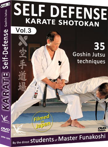 Shotokan Karate Vol 3 Self Defense 35 Goshin Jutsu Techniques DVD by Students of Funakoshi - Budovideos Inc