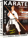 Shotokan Karate Vol 4 Special Weapons, Ippon Kumite, 8 Katas + Bunkai DVD by Students of Funakoshi - Budovideos Inc