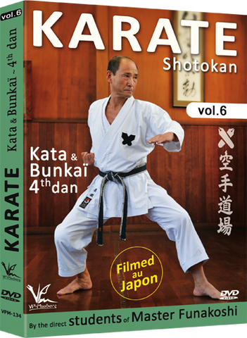 Shotokan Karate Vol 6 KATA & BUNKAI 4th Dan DVD by Students of Gichin Funakoshi - Budovideos Inc